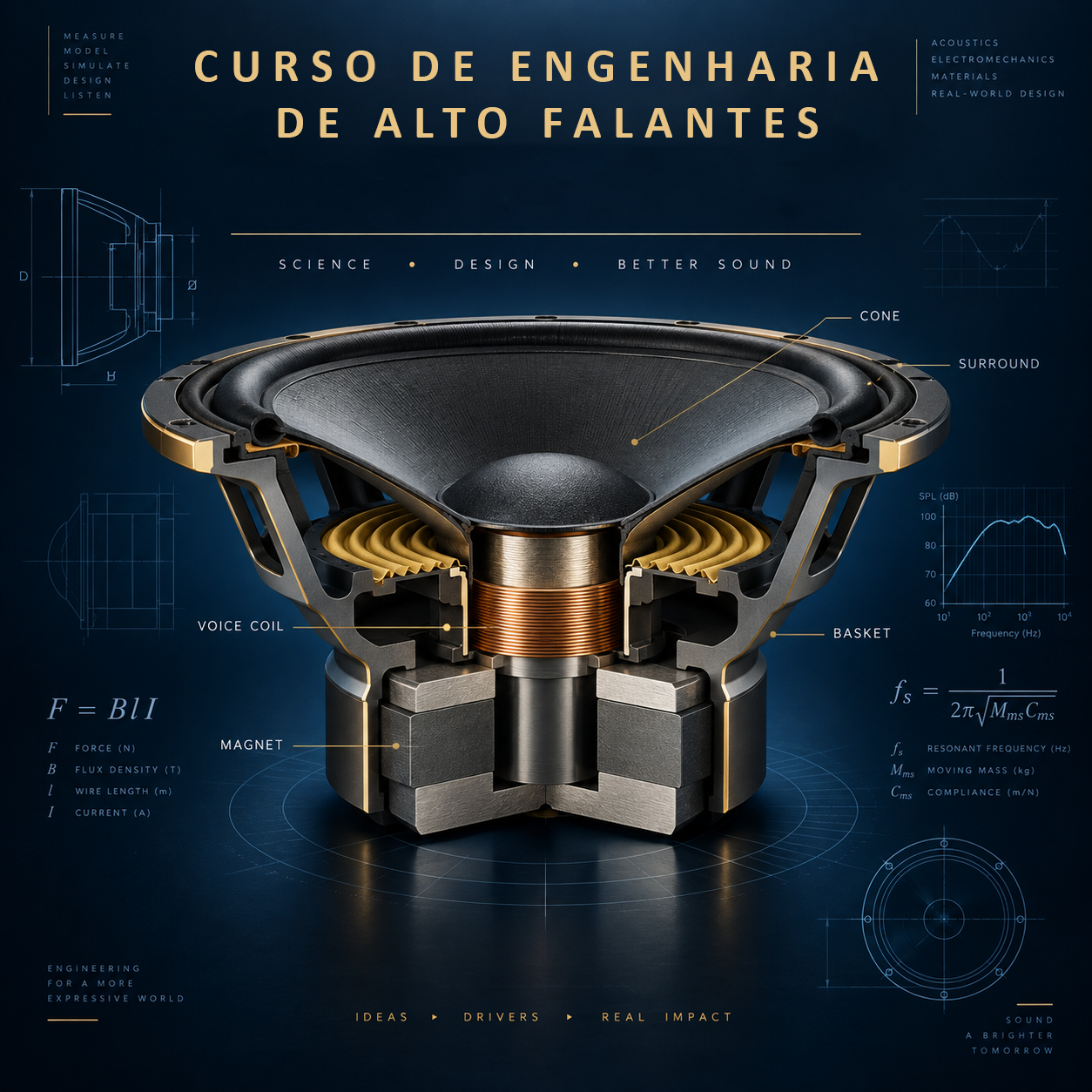 Curso online Engenharia de Alto-Falantes